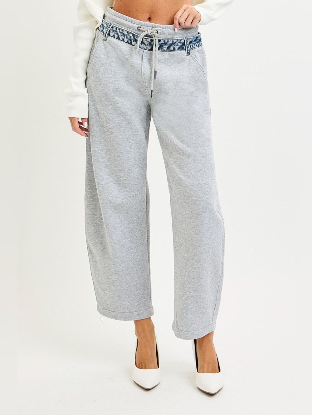 Risen Thea Jean Detail Sweatpants NWOT Size Small
